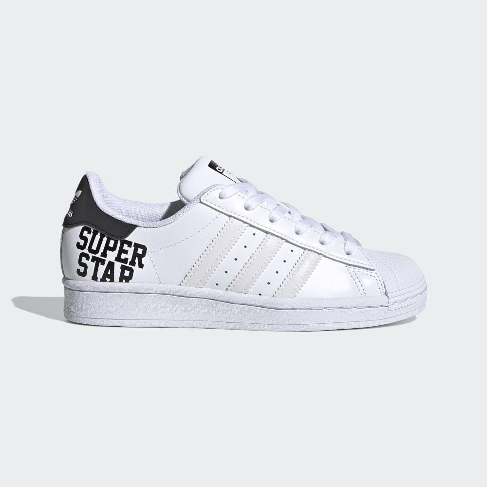 Adidas Boys' Superstar Originals Shoes White/Black Ireland FV3739